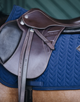 Kentucky Horsewear Saddle Pad Fishbone Jumping Navy Edition