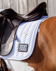 Kentucky Horsewear Saddle Pad Fishbone White Dressage Competition Edition