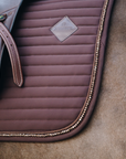 Kentucky Horsewear Saddle Pad Pearls Jumping Brown Edition
