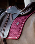 Kentucky Horsewear Saddle Pad Velvet Dressage Bordeaux Edition