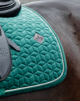 Kentucky Horsewear Saddle Pad Velvet Dressage Dark Green Edition