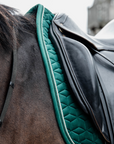 Kentucky Horsewear Saddle Pad Velvet Dressage Dark Green Edition