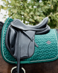Kentucky Horsewear Saddle Pad Velvet Dressage Dark Green Edition