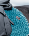 Kentucky Horsewear Saddle Pad Velvet Dressage Emerald Edition