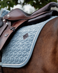 Kentucky Horsewear Saddle Pad Velvet Dressage Light Blue Edition
