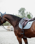 Kentucky Horsewear Saddle Pad Velvet Dressage Light Blue Edition
