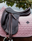 Kentucky Horsewear Saddle Pad Velvet Dressage Old Rose Edition