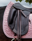 Kentucky Horsewear Saddle Pad Velvet Dressage Old Rose Edition