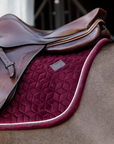 Kentucky Horsewear Saddle Pad Velvet Jumping Bordeaux Edition