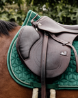 Kentucky Horsewear Saddle Pad Velvet Jumping Dark Green Edition