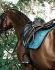Kentucky Horsewear Saddle Pad Velvet Jumping Emerald Edition