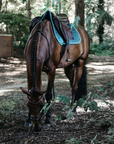 Kentucky Horsewear Saddle Pad Velvet Jumping Emerald Edition