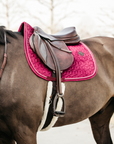 Kentucky Horsewear Saddle Pad Velvet Jumping Fuchsia Edition