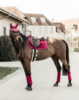 Kentucky Horsewear Saddle Pad Velvet Jumping Fuchsia Edition