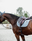 Kentucky Horsewear Saddle Pad Velvet Jumping Light Blue Edition