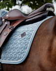 Kentucky Horsewear Saddle Pad Velvet Jumping Light Blue Edition