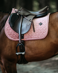 Kentucky Horsewear Saddle Pad Velvet Jumping Old Rose Edition