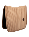 Kentucky Horsewear Saddle Pad Velvet Mini Pearls Dressage, Beige