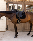 Kentucky Horsewear Saddle Pad Velvet Mini Pearls Dressage, Black