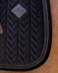 Kentucky Horsewear Saddle Pad Velvet Mini Pearls Dressage, Black