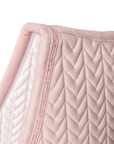 Kentucky Horsewear Saddle Pad Velvet Mini Pearls Dressage, Old Rose