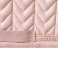 Kentucky Horsewear Saddle Pad Velvet Mini Pearls Dressage, Old Rose