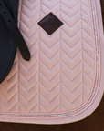 Kentucky Horsewear Saddle Pad Velvet Mini Pearls Dressage, Old Rose