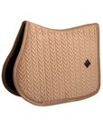 Kentucky Horsewear Saddle Pad Velvet Mini Pearls Jumping, Beige