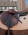 Kentucky Horsewear Saddle Pad Velvet Mini Pearls Jumping, Beige