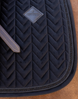 Kentucky Horsewear Saddle Pad Velvet Mini Pearls Jumping, Black