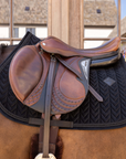 Kentucky Horsewear Saddle Pad Velvet Mini Pearls Jumping, Black