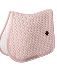 Kentucky Horsewear Saddle Pad Velvet Mini Pearls Jumping, Old Rose