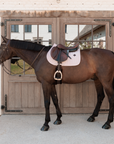Kentucky Horsewear Saddle Pad Velvet Mini Pearls Jumping, Old Rose