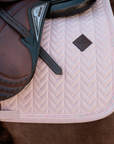 Kentucky Horsewear Saddle Pad Velvet Mini Pearls Jumping, Old Rose