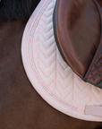 Kentucky Horsewear Saddle Pad Velvet Mini Pearls Jumping, Old Rose