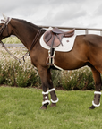 Kentucky Horsewear Show Jumping Saddle Pad with Plaited Cord, Beige
