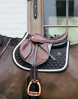 Kentucky Horsewear Show Jumping Saddle Pad with Plaited Cord, Black