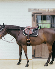 Kentucky Horsewear Show Jumping Saddle Pad with Plaited Cord, Black
