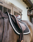 Kentucky Horsewear Show Jumping Saddle Pad with Plaited Cord, Black