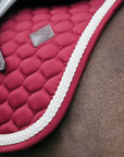 Kentucky Horsewear Show Jumping Saddle Pad with Plaited Cord, Bordeaux