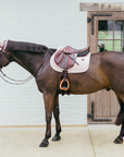 Kentucky Horsewear Show Jumping Saddle Pad with Plaited Cord, Soft Rose