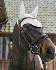 Kentucky Horsewear Soundless Fly Veil Wellington with Plaited Cord, Beige