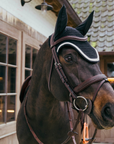 Kentucky Horsewear Soundless Fly Veil Wellington with Plaited Cord, Black
