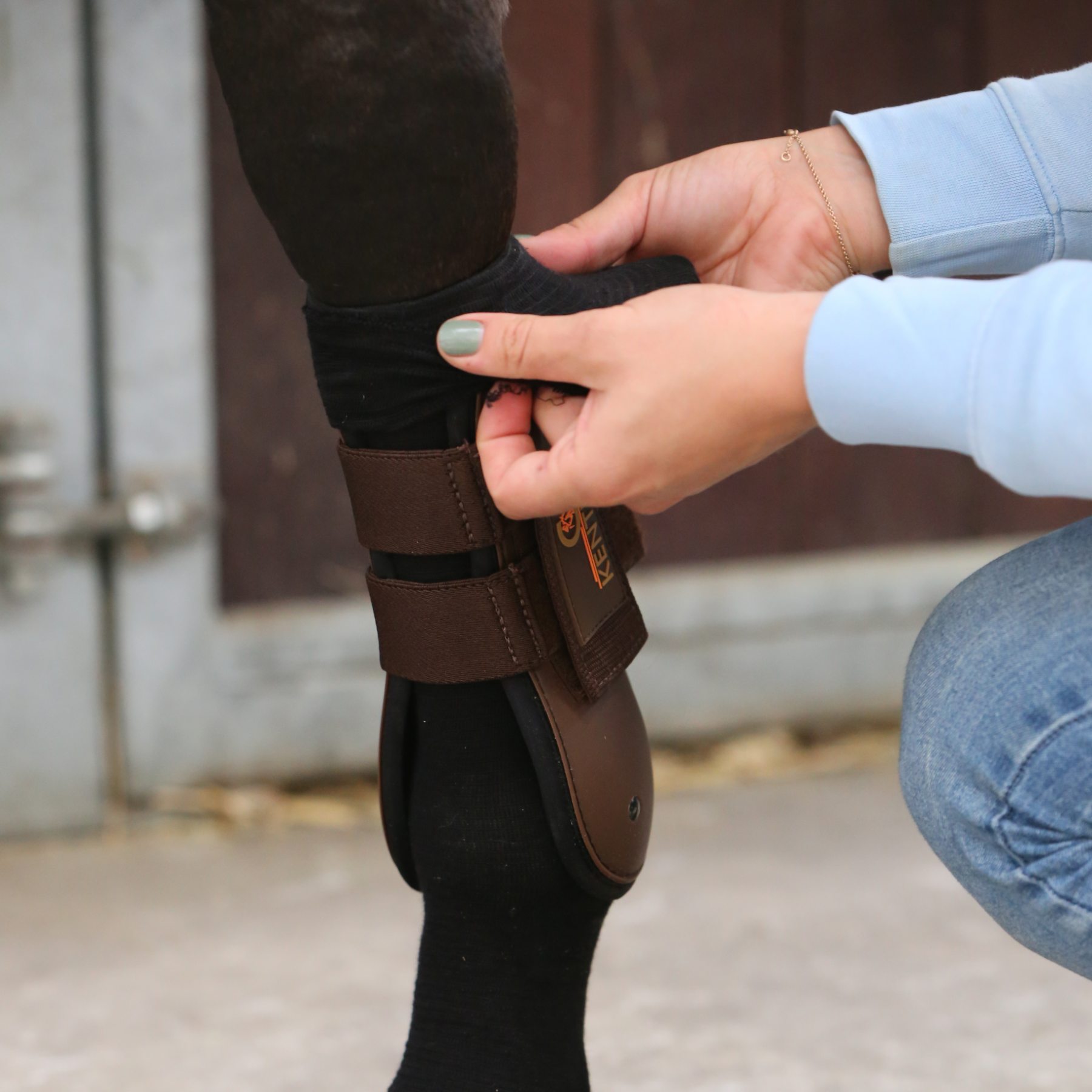 Kentucky Horsewear Tendon Grip Sock, Black
