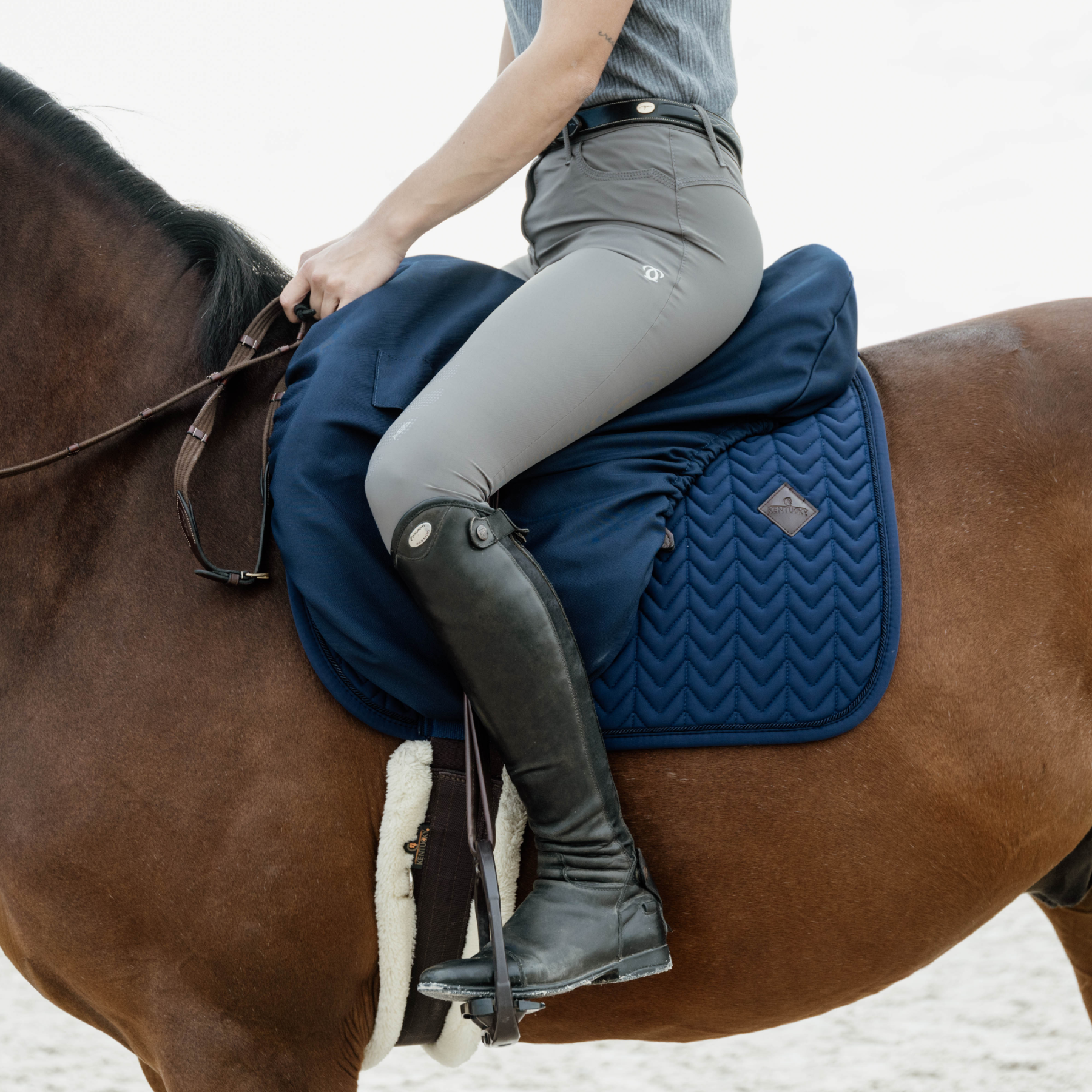 Kentucky Horsewear Waterproof Saddle Cover Jump, Navy