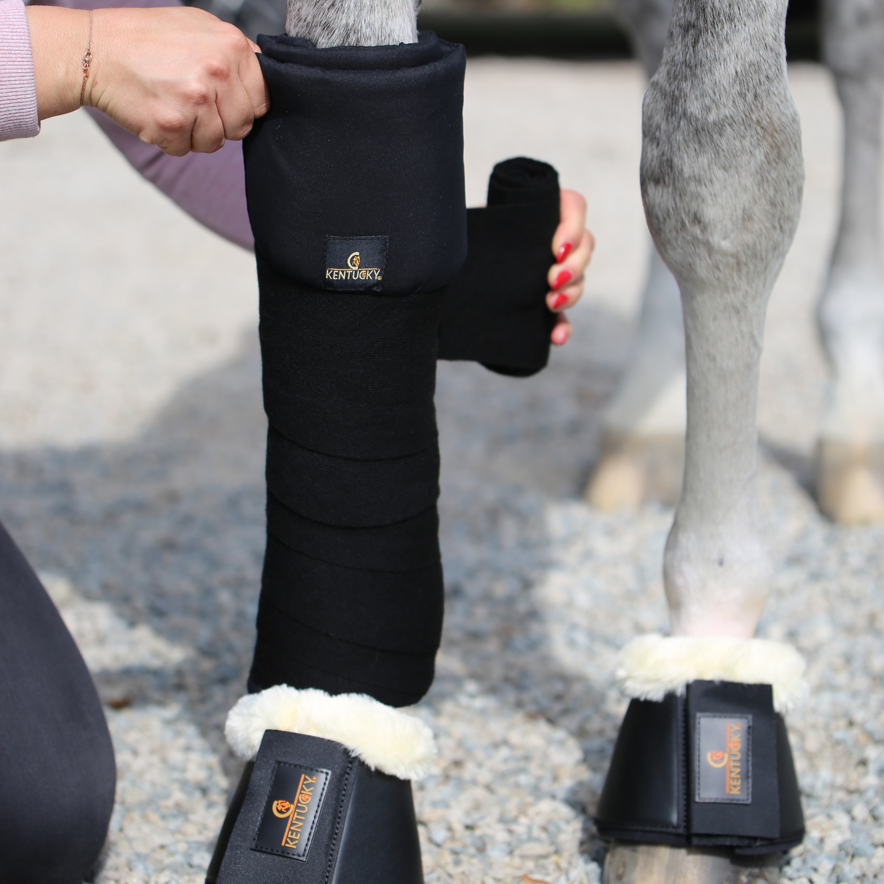 Kentucky Horsewear Wool Bandages - Set of 4