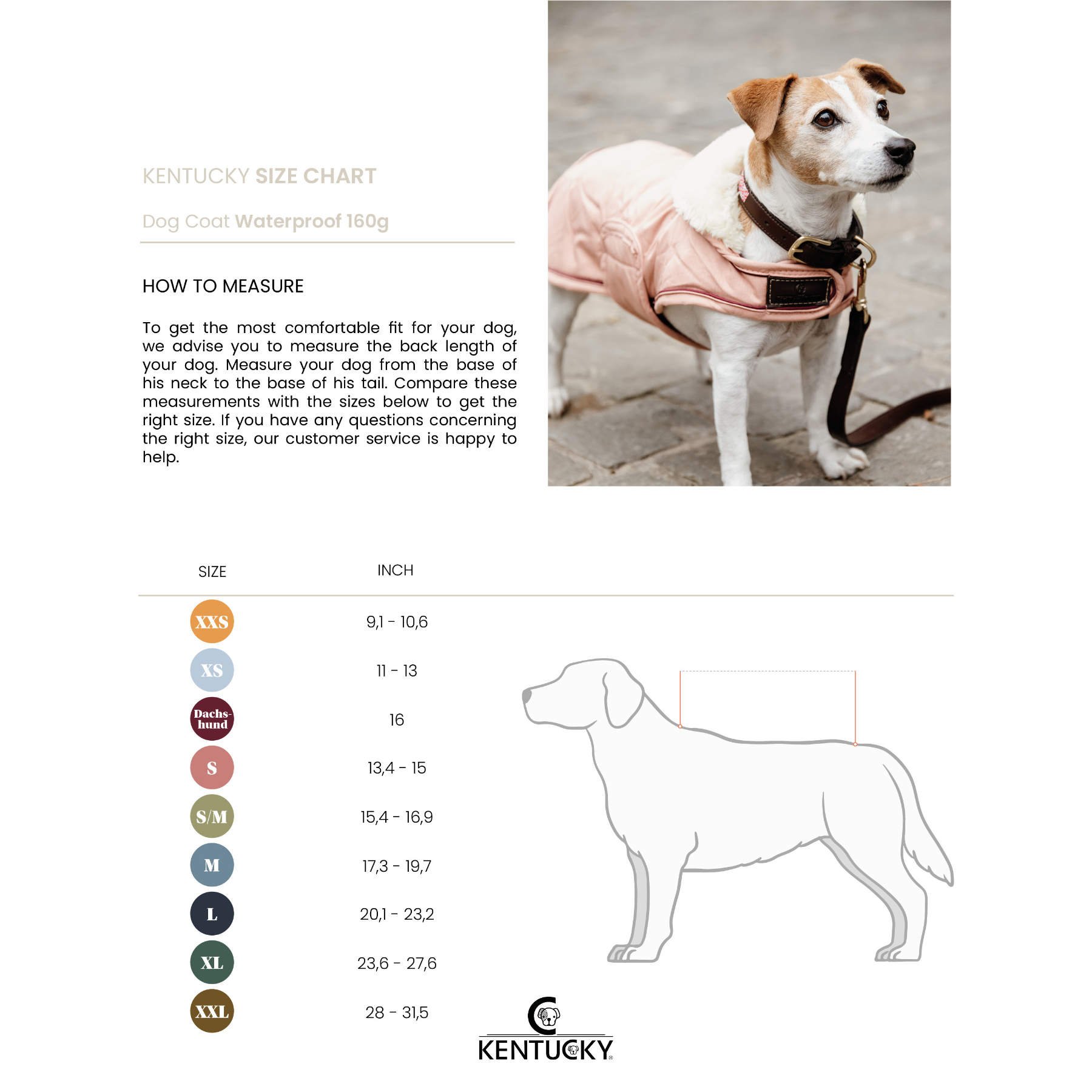 Kentucky Dog Coat Waterproof Coral