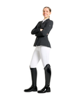 Kingsley Riding Boot Dressage Capri, Polished Black w/Crystals 38 MC M