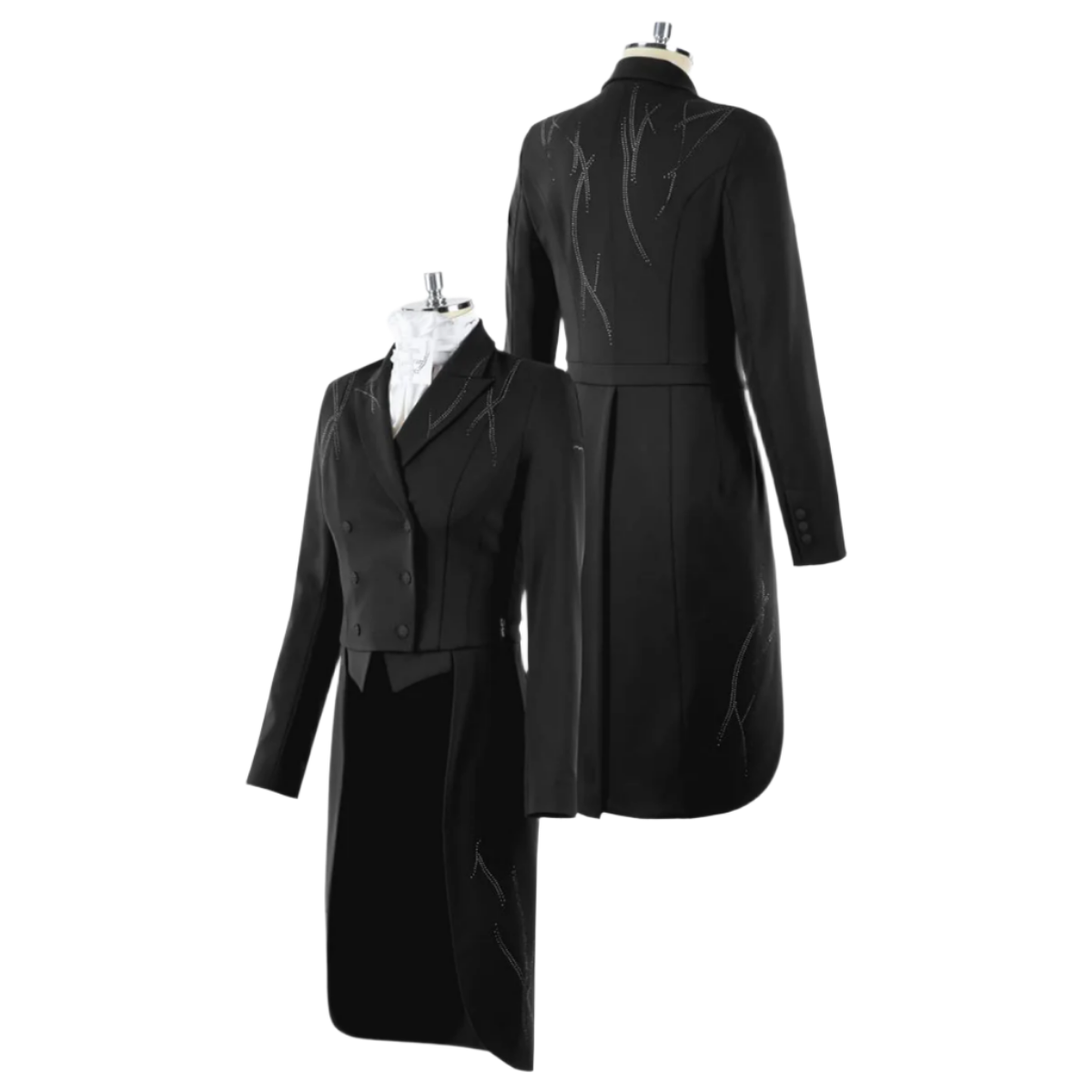 Animo Italia Leslie Woman's Riding Tail Coat, Black