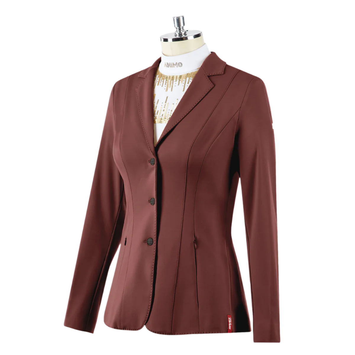 Animo Italia LUD 24W Woman's Show Coat, Burgundy
